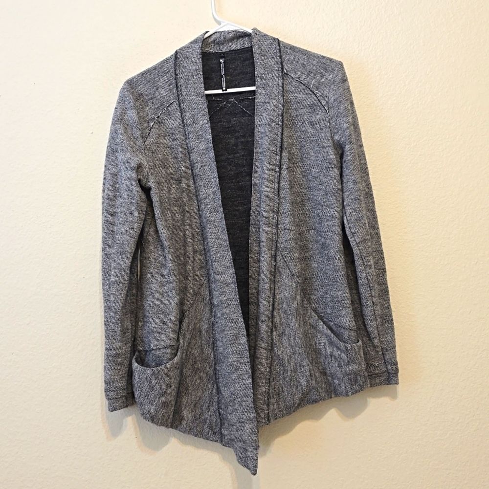 Kuhl Sweater M Wool Blend Open Cardigan Pockets‎ Outdoor Logo USA